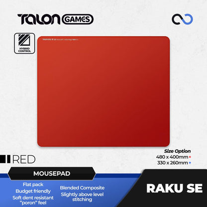 TALONGAMES Raku SE Soft Rubber Base Gaming Mousepad Saturn Pro Clone (Hybrid-Control)