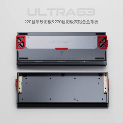 Titan Nation ULTRA63 / X Custom 60% Aluminum Gaming Tray Mount Keyboard Case DIY for Wooting 60HE+ / GH60 / TOFU60 / WIN60 / MAD60