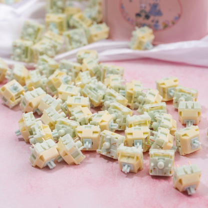 HMX Grass Cake Mechanical Keyboard PCB Mount Switch (Linear) by Jia Ge Yang Douyin