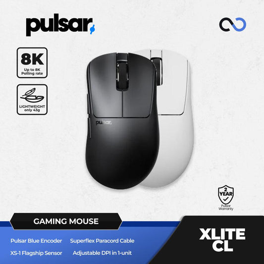 PULSAR Xlite CrazyLight / XliteCL Wireless Ergonomic Ultra Light XS-1 Gaming Mouse