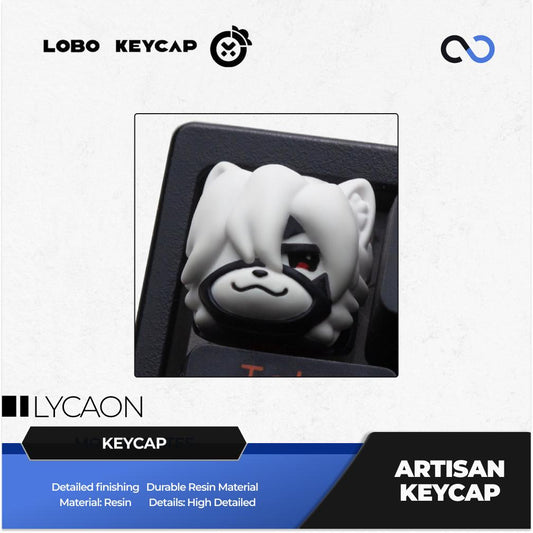 Lobo Lycaon Zenless Zone Zero / ZZZ Theme Artisan Keycaps Resin Keycap