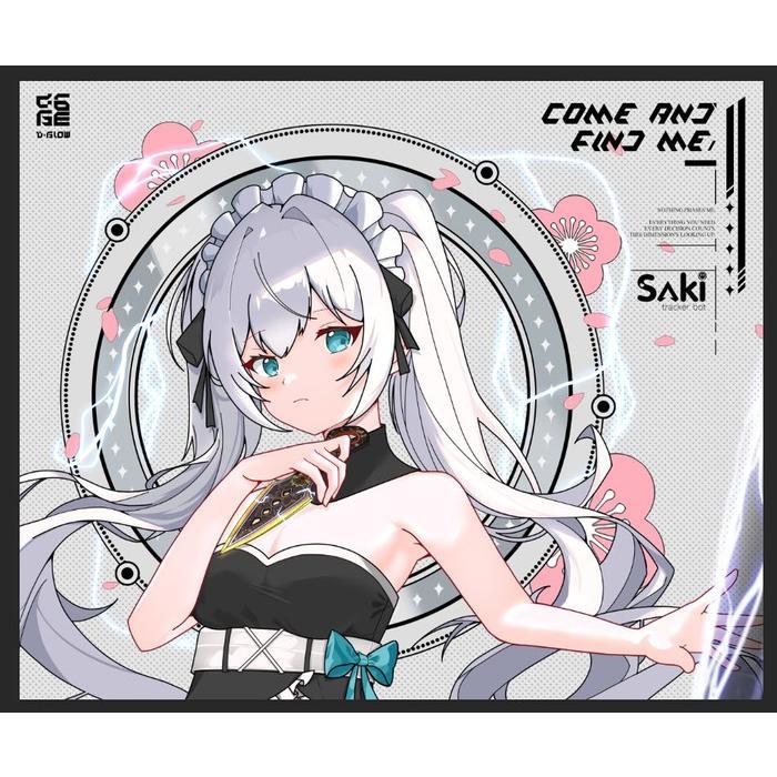 D-Glow YING Silicone Base Glass Gaming Mousepad Kaca (Speed-Control)
