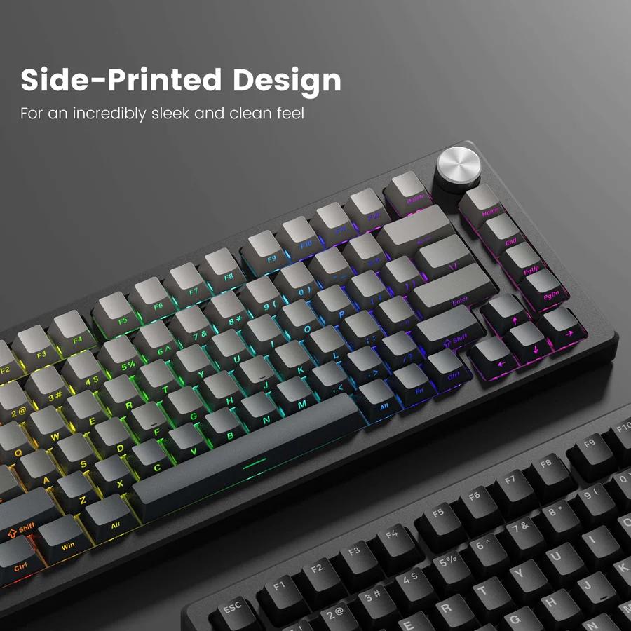 XVX Seaweed Gradient Keycaps OEM Side Profile Double Shot Shine Through PBT Keycap 136-Keys