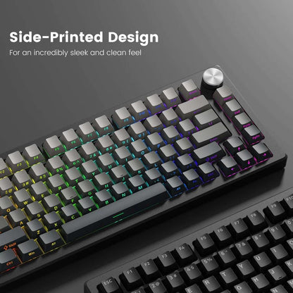 XVX Violet Shade Gradient Keycaps OEM Side Profile Double Shot Shine Through PBT Keycap 136-Keys