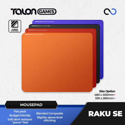 TALONGAMES Raku SE Soft Rubber Base Gaming Mousepad Saturn Pro Clone (Hybrid-Control)