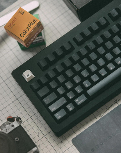 LeleLab Munich Black / München Schwarz Keycaps Cherry Profile UV Printed ABS Keycap 133-Keys