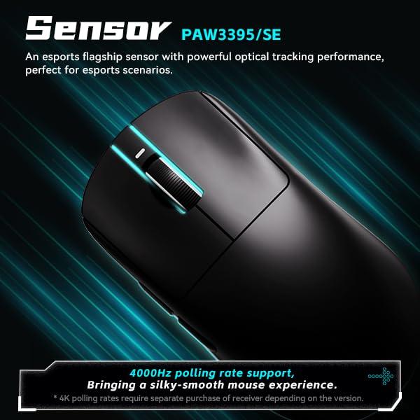 VXE R1 SE+ 1K Wireless Light Weight Ambidextrous PAW3395 SE Gaming Mouse