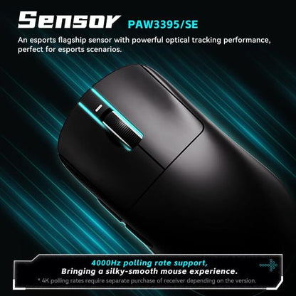 VXE R1 SE+ 1K Wireless Light Weight Ambidextrous PAW3395 SE Gaming Mouse