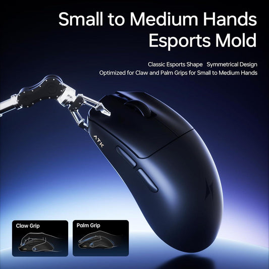 ATK F1 V2 Ultra MAX Blazing Sky 8K Wireless Light Weight PAW3395 Ultra Gaming Mouse Viper Mini Shape