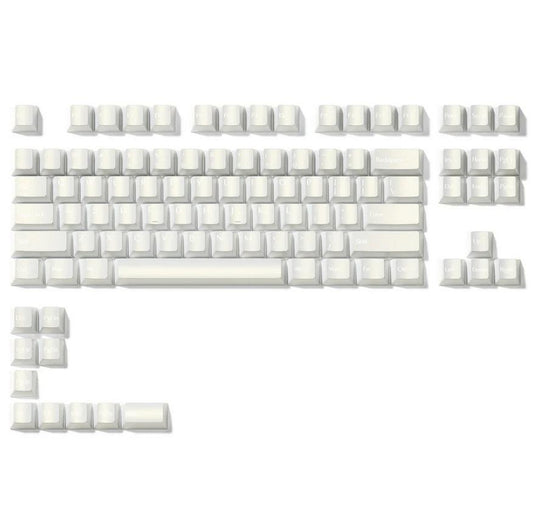 XVX Pearlescent White Keycaps Cherry Profile Dye-sub PBT Keycap 97-Keys