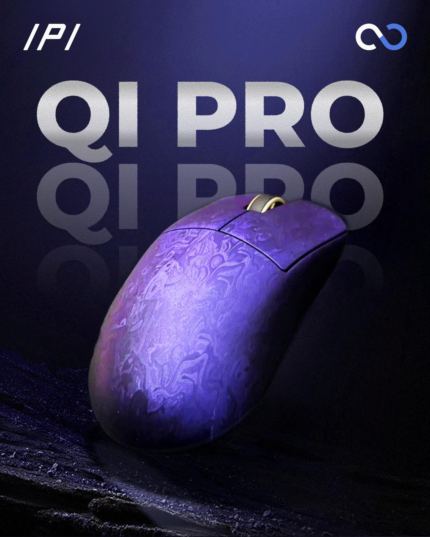 IPI QI PRO 8k Wireless Ultra Light Carbon Fiber PAW3950 Gaming Mouse