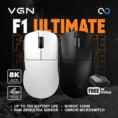 VGN VXE ATK F1 PRO MAX Blazing Sky 8K Wireless Light Weight Gaming Mouse