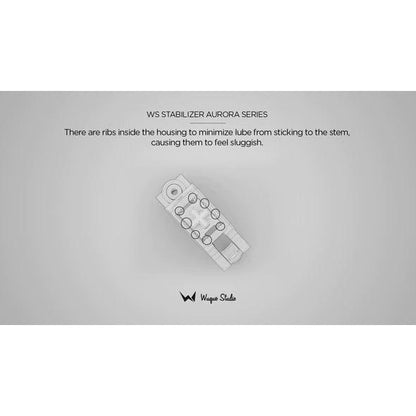 Wuque Studio WS Aurora 1.2mm mechanical keyboard Stabilizer