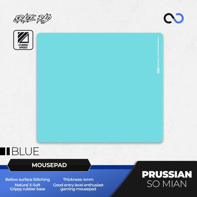 Spacepad Prussian V2 So Mian Rubber Base Gaming Mousepad (Hybrid-Speed)