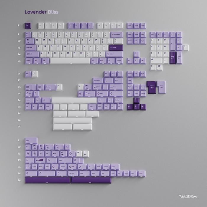 Wuque Studio WS Lavender Bliss Doubleshot PBT Keycaps / Keycap