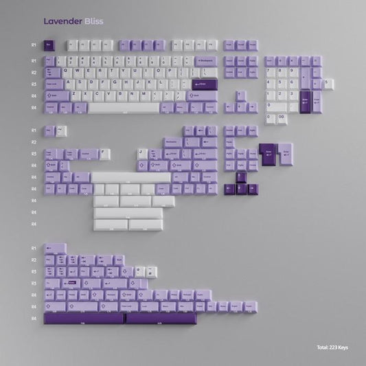 Wuque Studio WS Lavender Bliss Doubleshot PBT Keycaps / Keycap