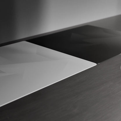 GLSSWRKS Polarity Silicone Base COATED Japanese Glanova 2.5 Tempered Glass Gaming Mousepad Kaca (Hybrid-Speed)