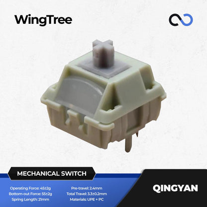 WingTree Qingyan Pre-Lubed Mechanical Keyboard PCB Mount Switch (Tactile) by Ruben