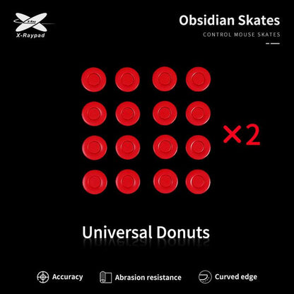 XRaypad Obsidian Universal Donuts PTFE Mouse Feet / Mouse Skate (Control)