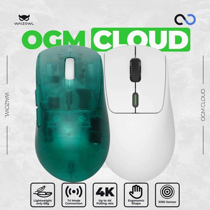Waizowl OGM Pro 4K Three Mode Wireless Lightweight Gaming mouse