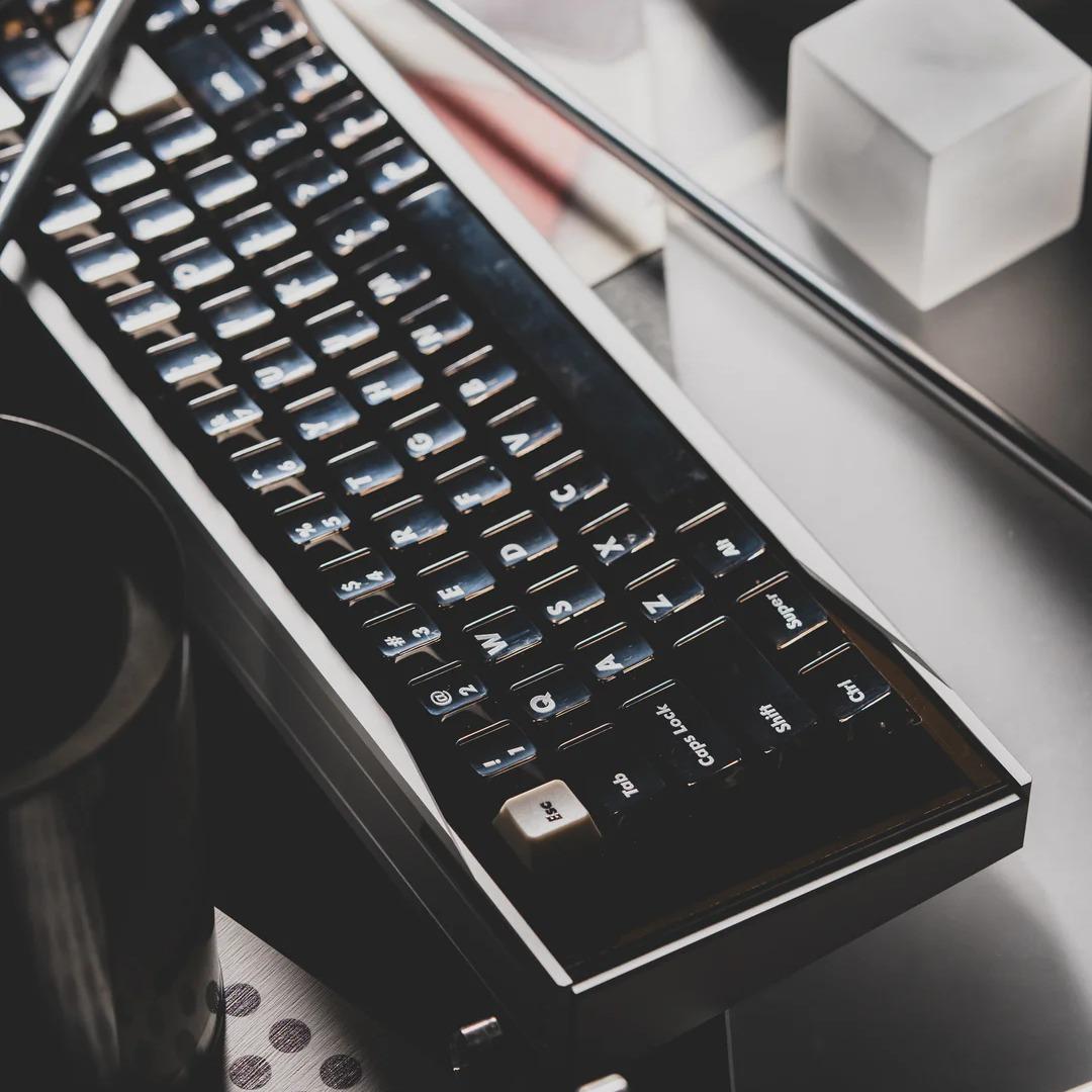LeleLab Supsup Black / Super X Black Transparent Keycaps Cherry Profile UV Printed ABS Keycap 138-Keys