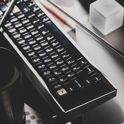 LeleLab Supsup Black / Super X Black Transparent Keycaps Cherry Profile UV Printed ABS Keycap 138-Keys
