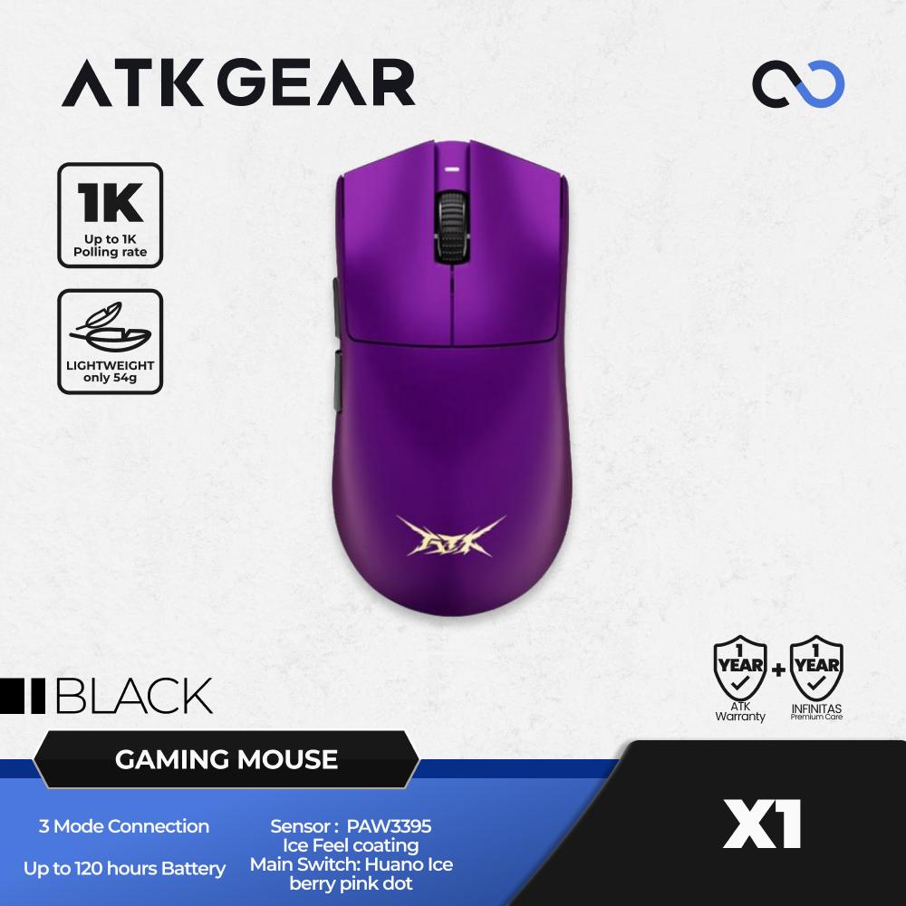 ATK X1 Blazing Sky 8K Wireless Light Weight PAW3395 Gaming Mouse Viper V3 Pro Shape