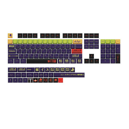 Keycaps PBT EVA-01 / EVA01 / Evangenlion V2 Japanese Root XDA Profile Keycap