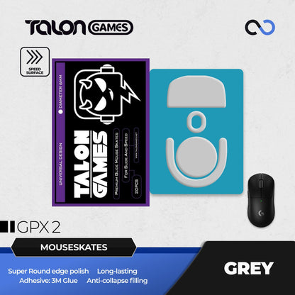 TALONGAMES G Pro X Superlight 2 / GPX 2 Mouse Feet / Mouse Skate PTFE for Cloth Mouse pad