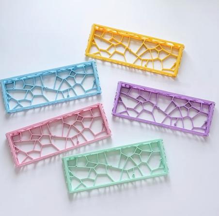 Infinitas Hole60 Solid Custom 60% Transparent ABS Gaming Keyboard Case DIY for Wooting 60HE+ / GH60 / TOFU60 / WIN60 / MAD60 / Holy60 Clone